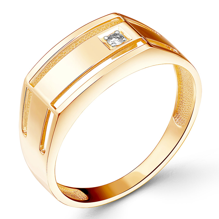 Кольцо, золото, бриллиант, К-1372-01